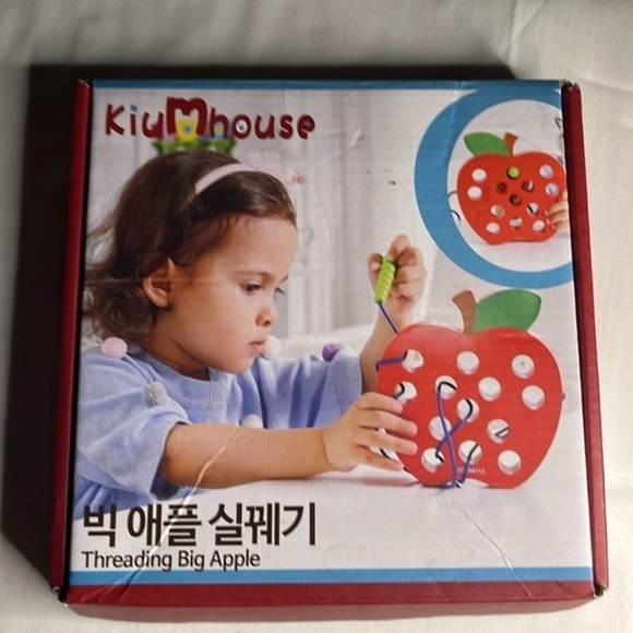 Pre-owned Threading Big Apple: A Wooden Toy for Caterpillar Weave Thru‎ Fun - Picture 5 of 6